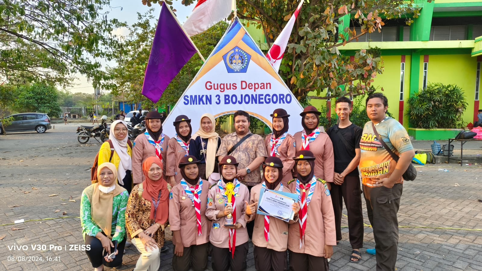 Selamat SMKN 3 Bojonegoro Raih Juara II Lomba Videografi Putri Pada Apel Akbar Pramuka penegak dan pelatihan kepramukaan tingkat penegak jenjang sma smk sederajat se Jawa Timur 2024